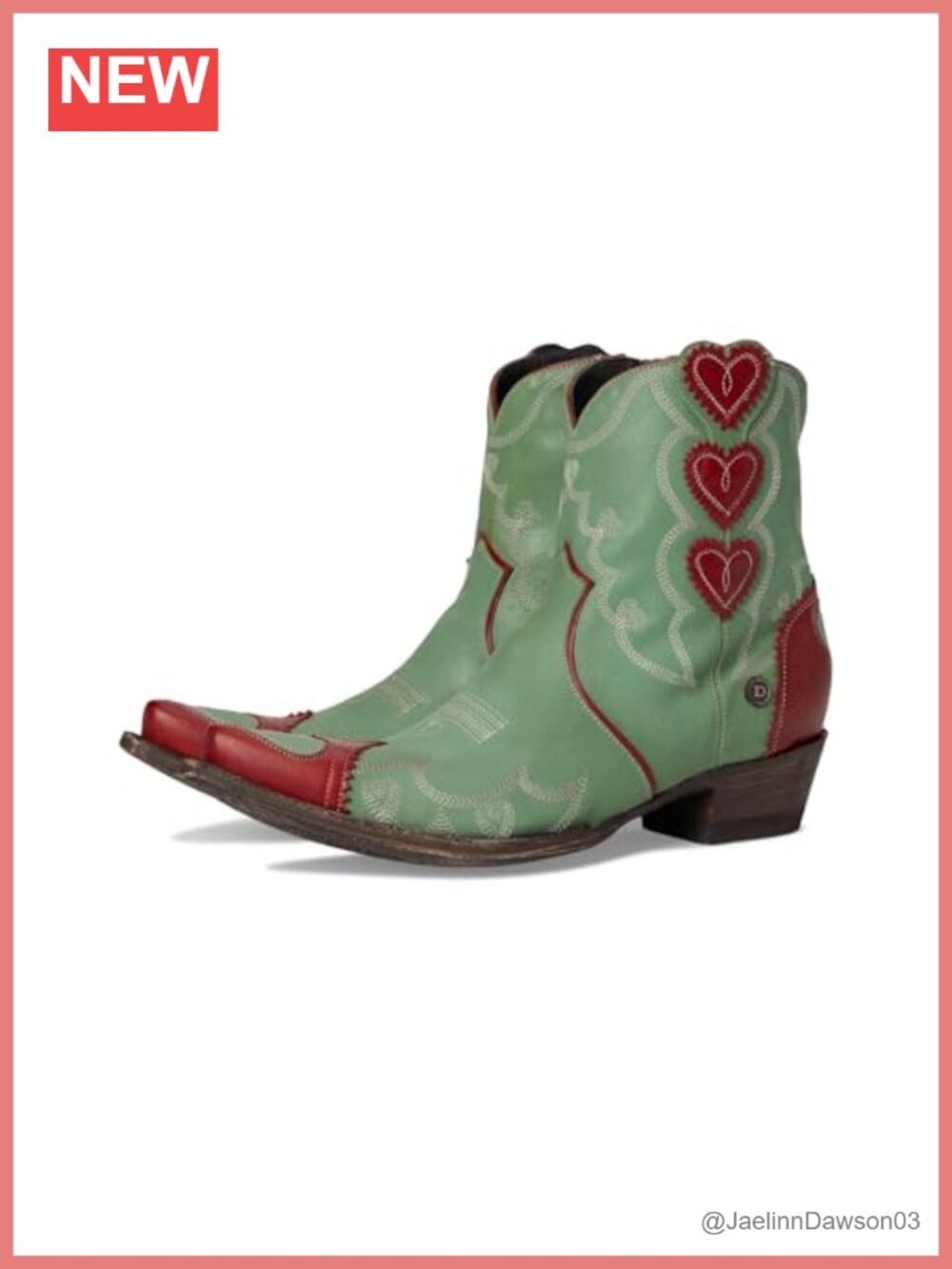 Old Gringo Rodeo Sweetheart Leather Snip Toe Mid-Calf Boots